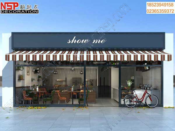 重庆渝北羞米蛋糕店装修门头效果图.jpg