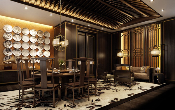 重庆中餐厅装修效果图_中餐厅装修设计方案