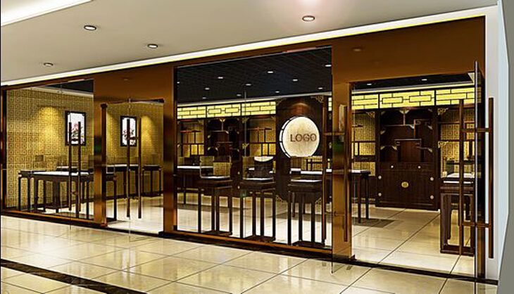 重庆茶叶专卖店装修案例_茶叶