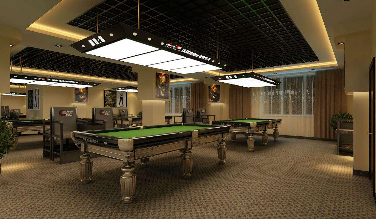 重庆台球俱乐部装修,台球室装修设计,台球室装修注意什么